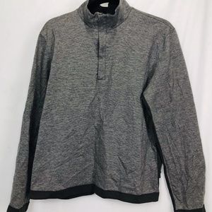 Hugo Boss 1/4 Zip Pullover Sweater Gray large
